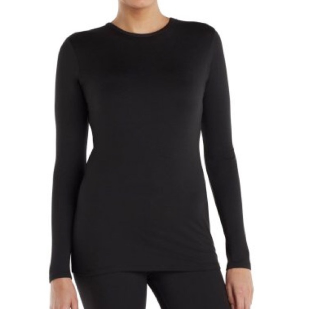 Long Sleeve Workout Black Top Size M